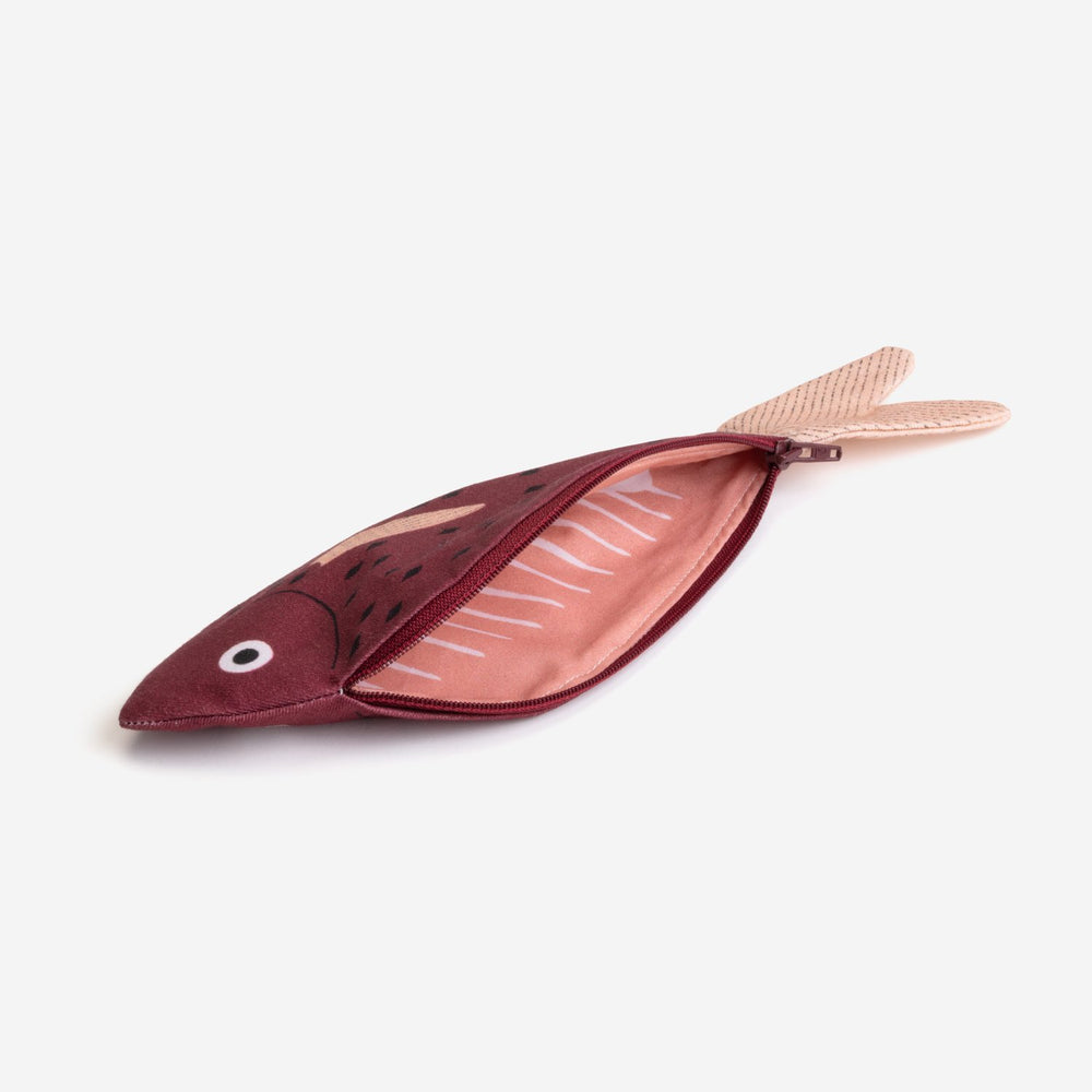 DonFisher Täschchen Goldfisch | Fischtäschen weinrot