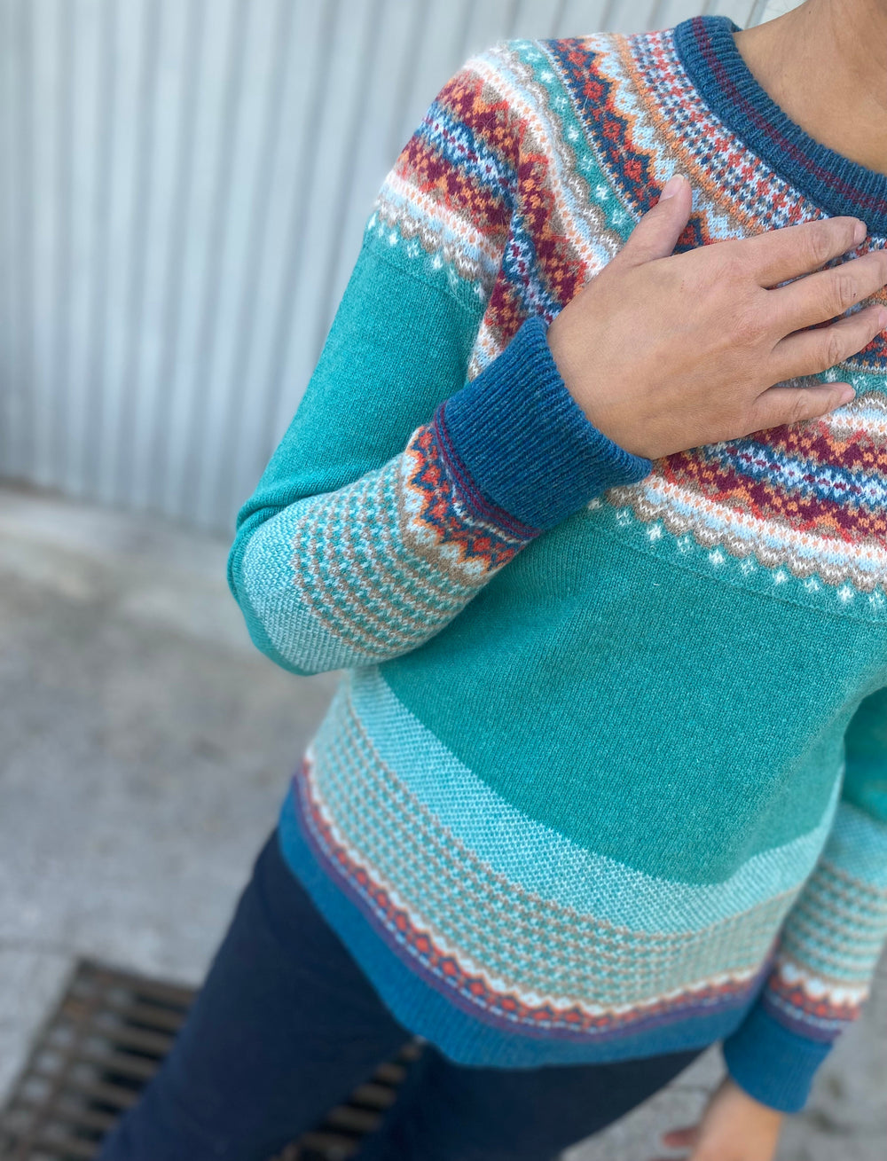 Éribe Sweater Pullover aus reiner Wolle - Alpine Emerald