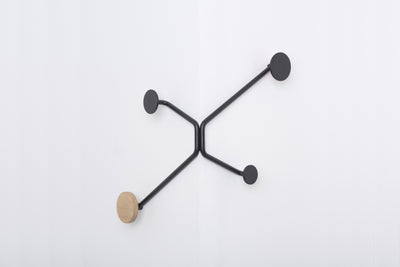 Garderobenhaken Hook für äußere Ecken im 90 Grad Winkel