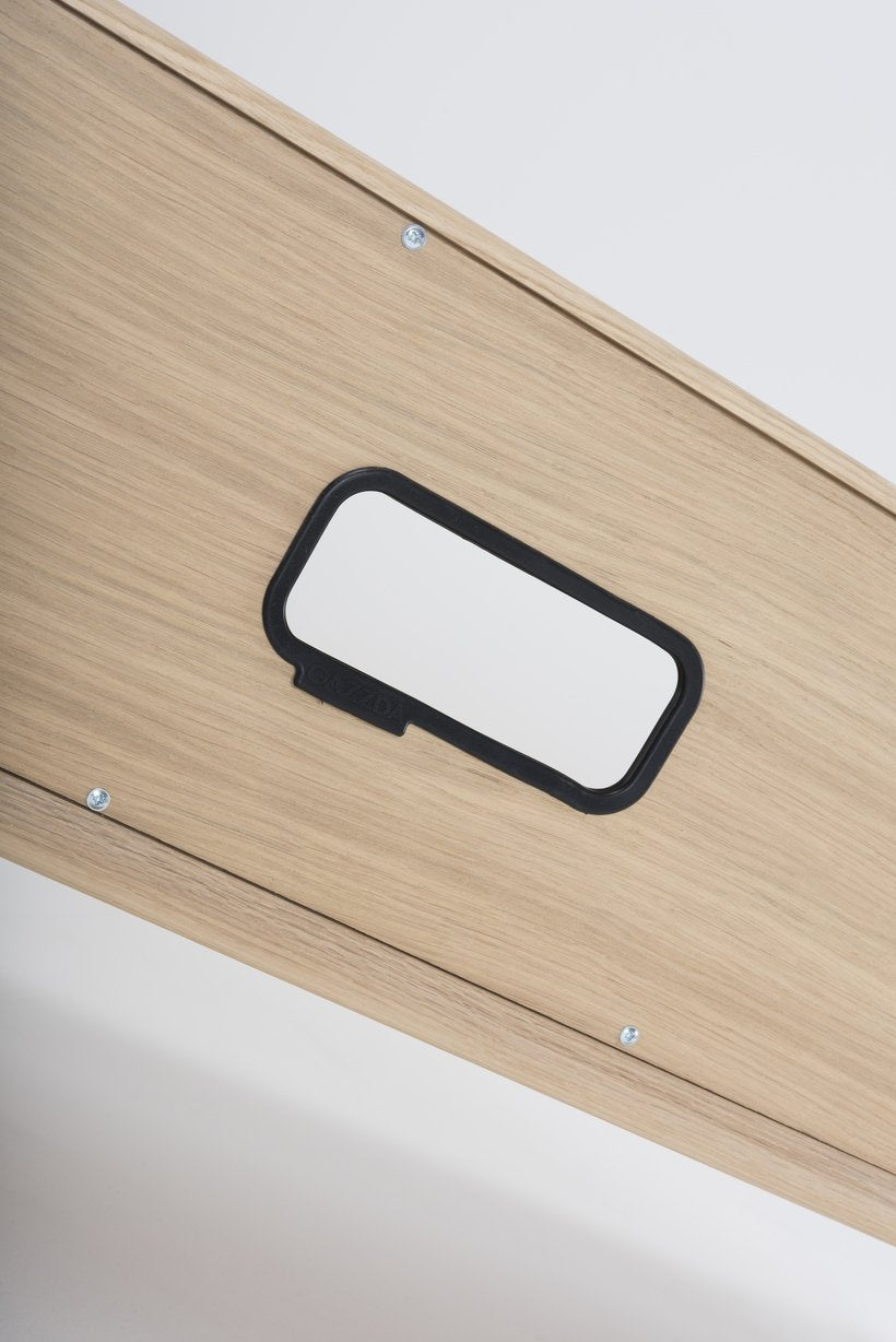 Gazzda Sideboard Lowboard FAWN - niedriges Sideboard mit zwei Schubladen und mittigem offenen Fach - von Gazzda