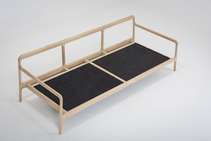 Gazzda Sofa FAWN Sofa 2-Sitzer 180cm mit Lederbezug