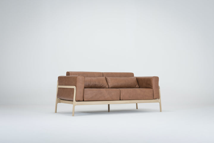 Gazzda Sofa FAWN Sofa 2-Sitzer 180cm mit Lederbezug
