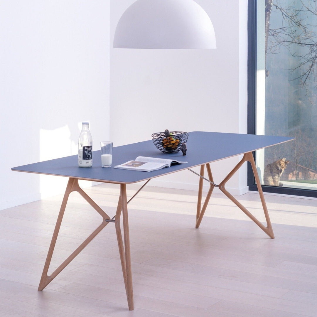 Tisch TINK Gazzda aus von – Linoleumplatte mit Nauli Eiche Gestell und
