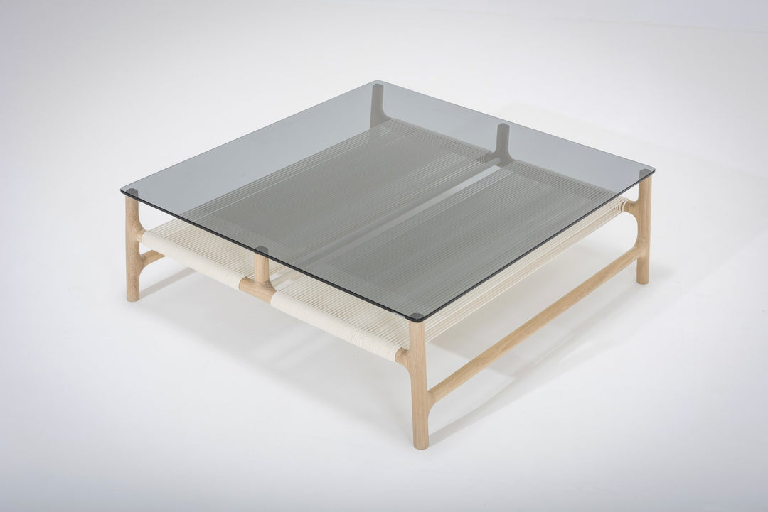 Gazzda Tisch weiß geölt  1015 / grau FAWN coffee table | Couchtisch 90cm Breite