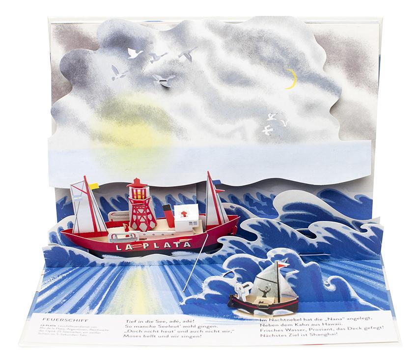 Gestalten Bilderbuch Ahoi! Eine Seereise - Eine Pop-Up Geschichte über Schiffe