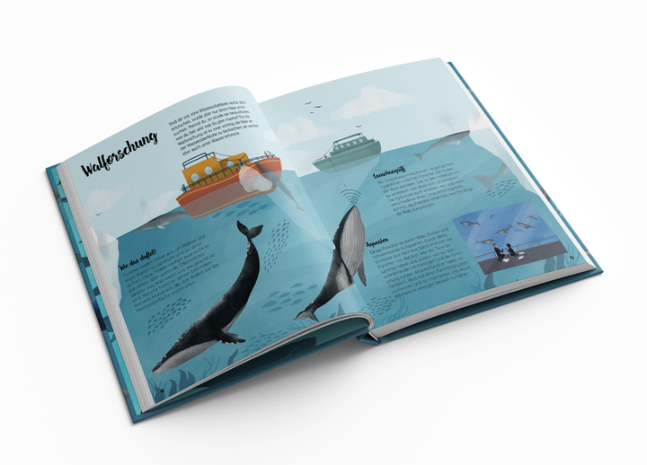 Gestalten Bilderbuch Die Welt der Wale - Lerne die Riesen der Ozeane kennen