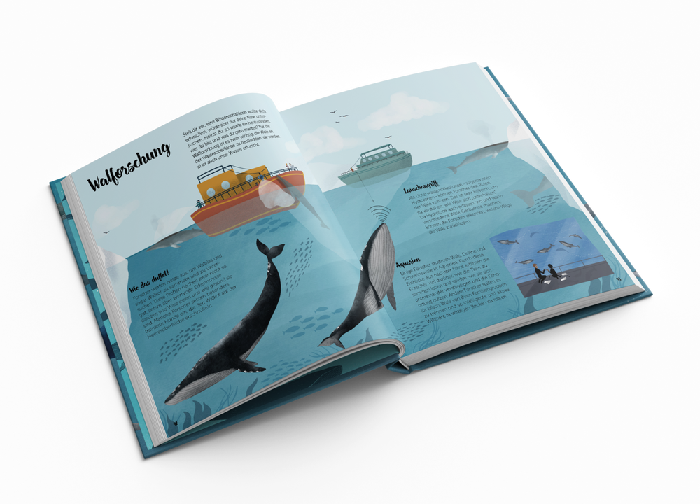 Gestalten Bilderbuch Die Welt der Wale - Lerne die Riesen der Ozeane kennen