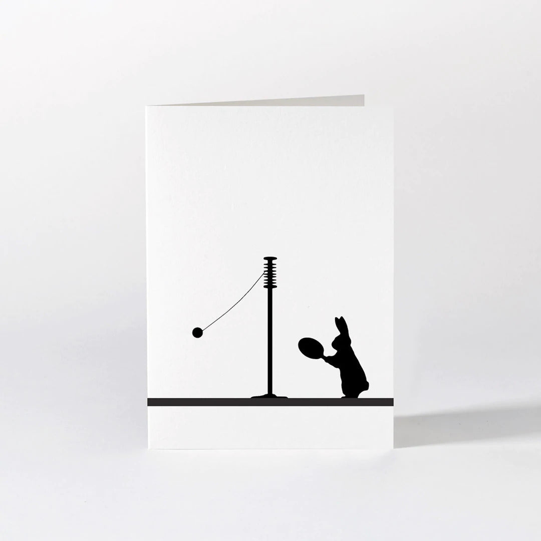 HAM by Jo Ham Grußkarte Hasen - Grußkarte - Swingball spielender Hase