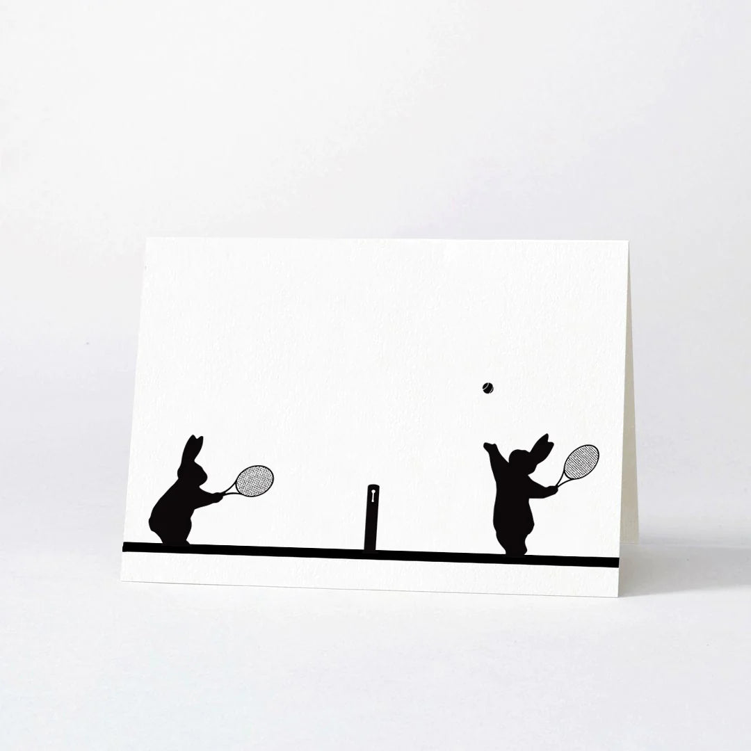 HAM by Jo Ham Grußkarte Hasen - Grußkarte - Tennis