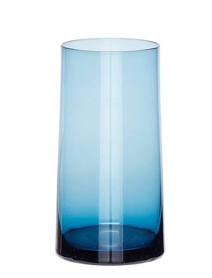 Hübsch Vase Vase aus Glas, blau