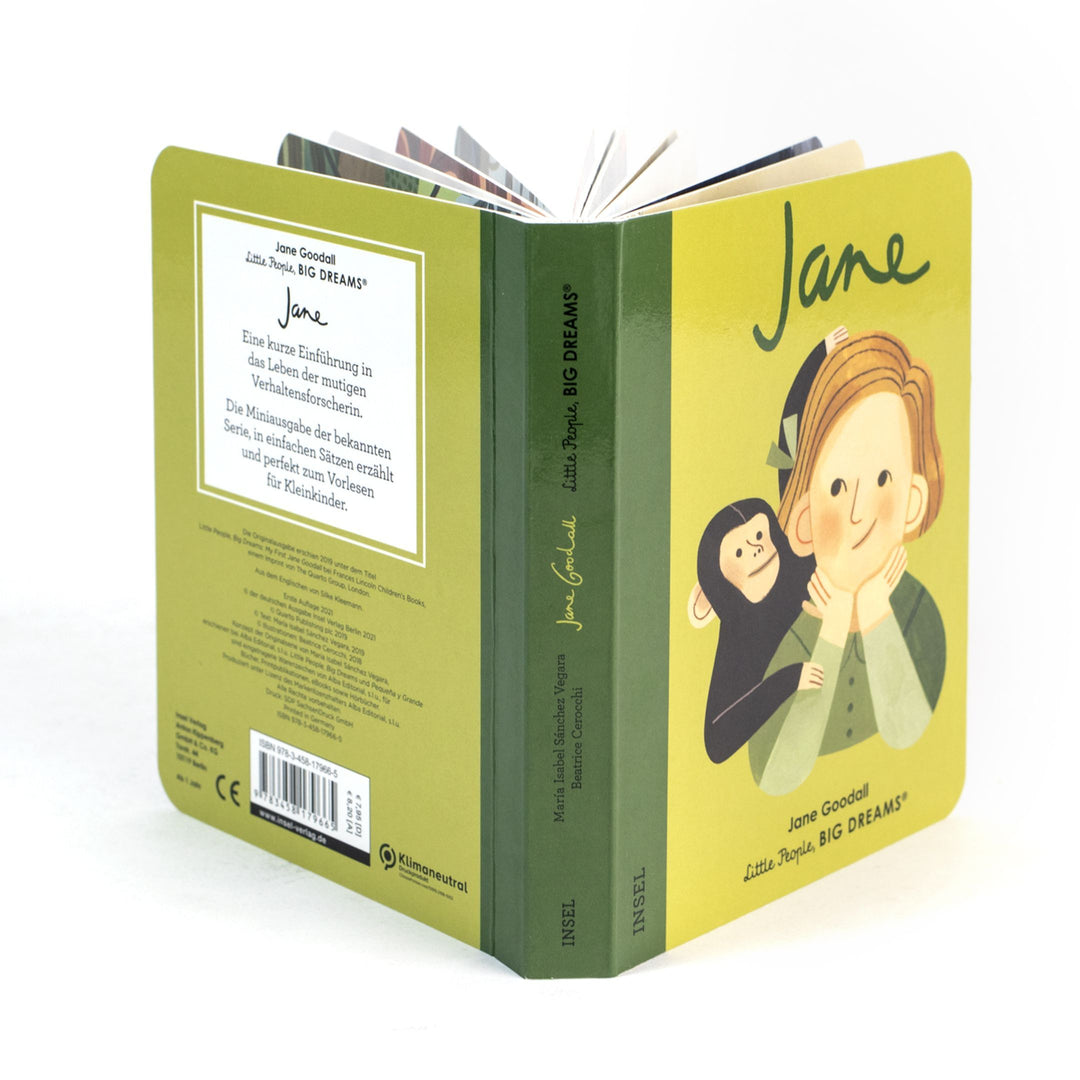 Insel Verlag Bilderbuch Little People, Big Dreams. Mini. auf Deutsch: Jane Goodall - Pappbilderbuch