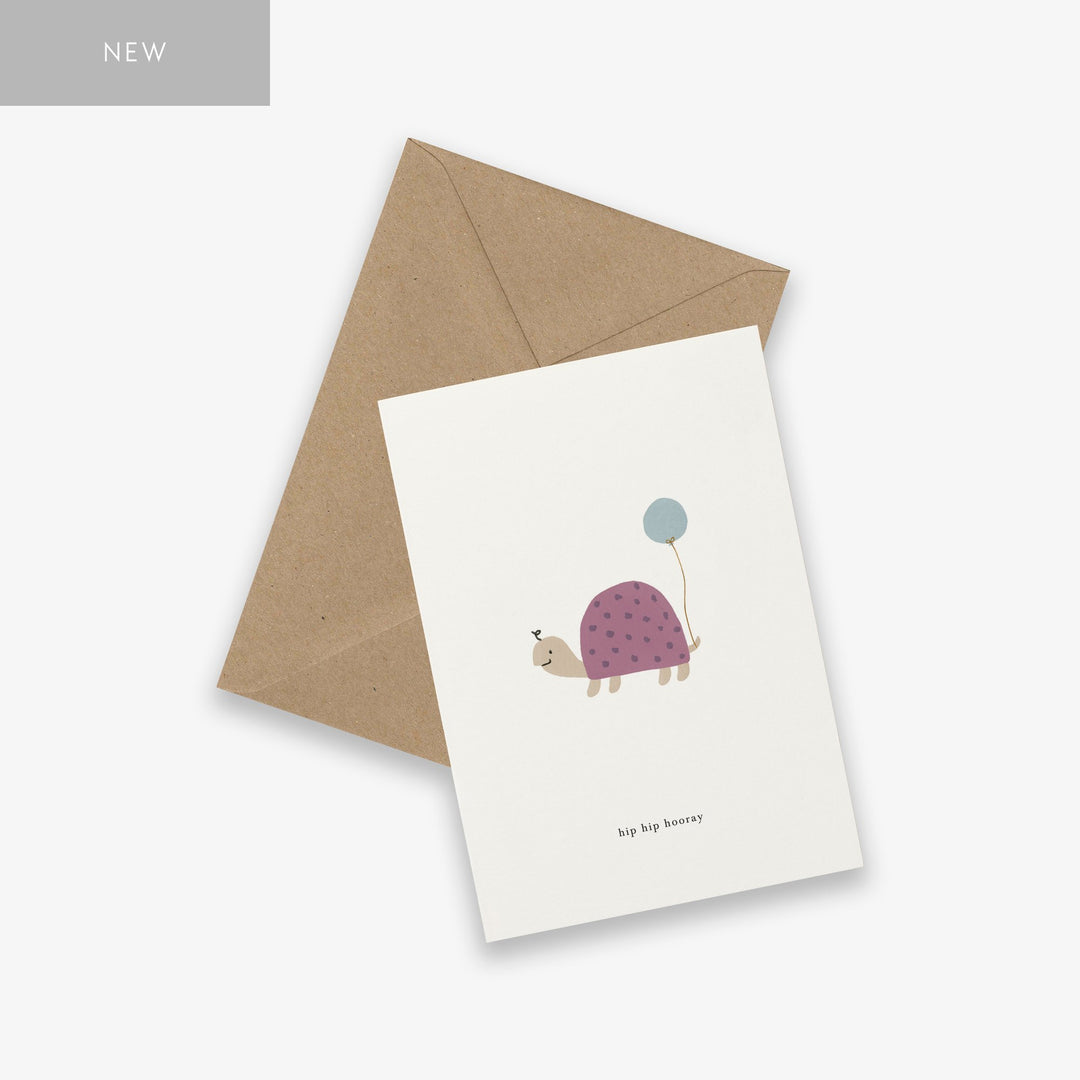 Kartotek Grußkarte Geburtstagskarte mit Schildkröte