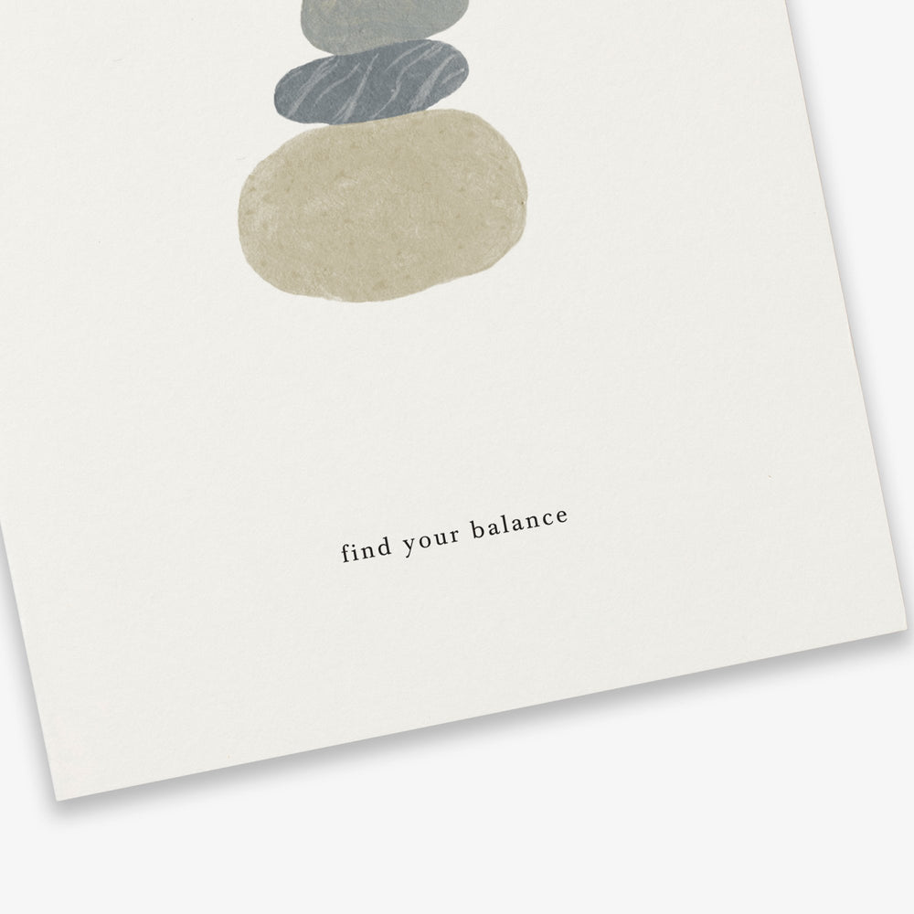 Kartotek Grußkarte Grußkarte Rock Balance