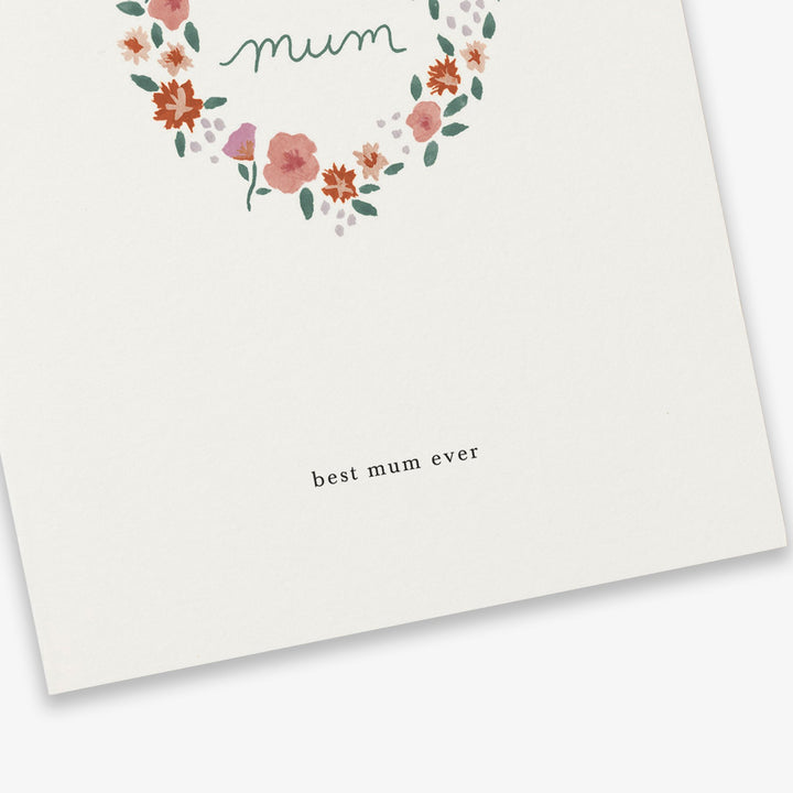 Kartotek Grußkarte Grußkarte zum Muttertag - Best Mum