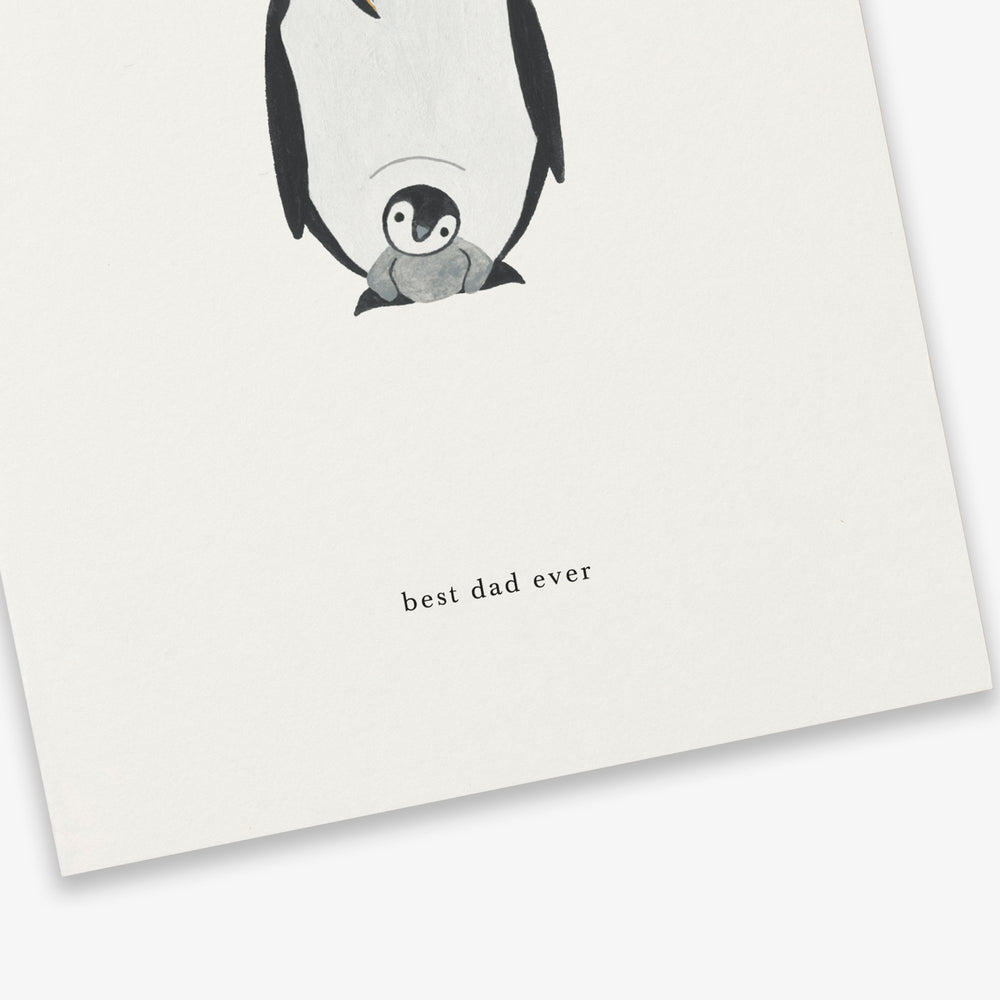 Kartotek Grußkarte Grußkarte zum Vatertag - Best Dad ever - Pinguine