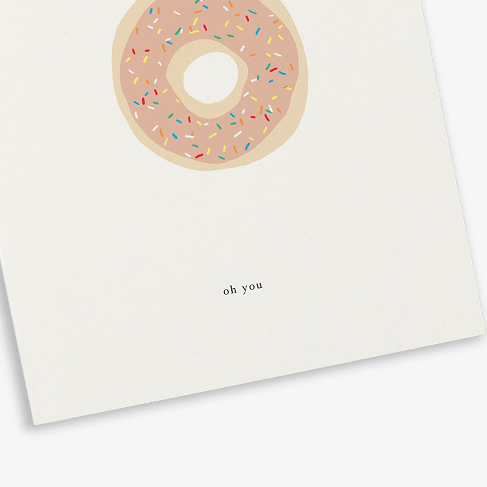 Kartotek Grußkarte Oh you! - Grußkarte mit Donut