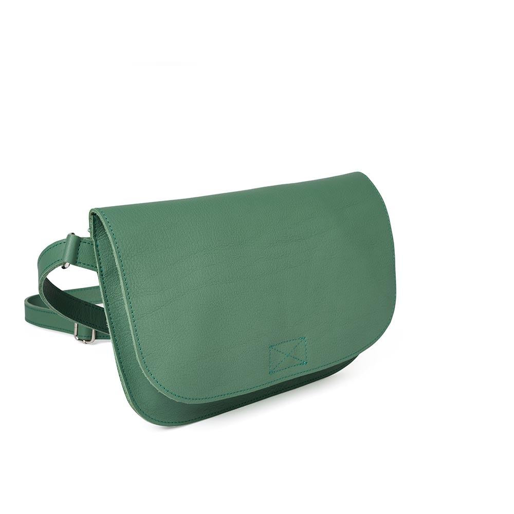 Keecie Handtasche Grüne Handtasche aus Leder - Lazy Boy