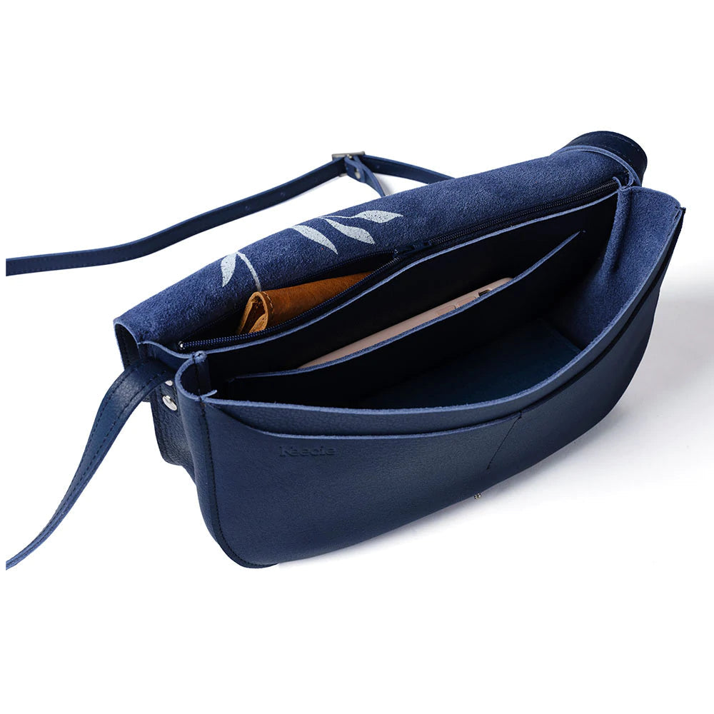 Keecie Handtasche Lederhandtasche Wish Tree - nachtblau