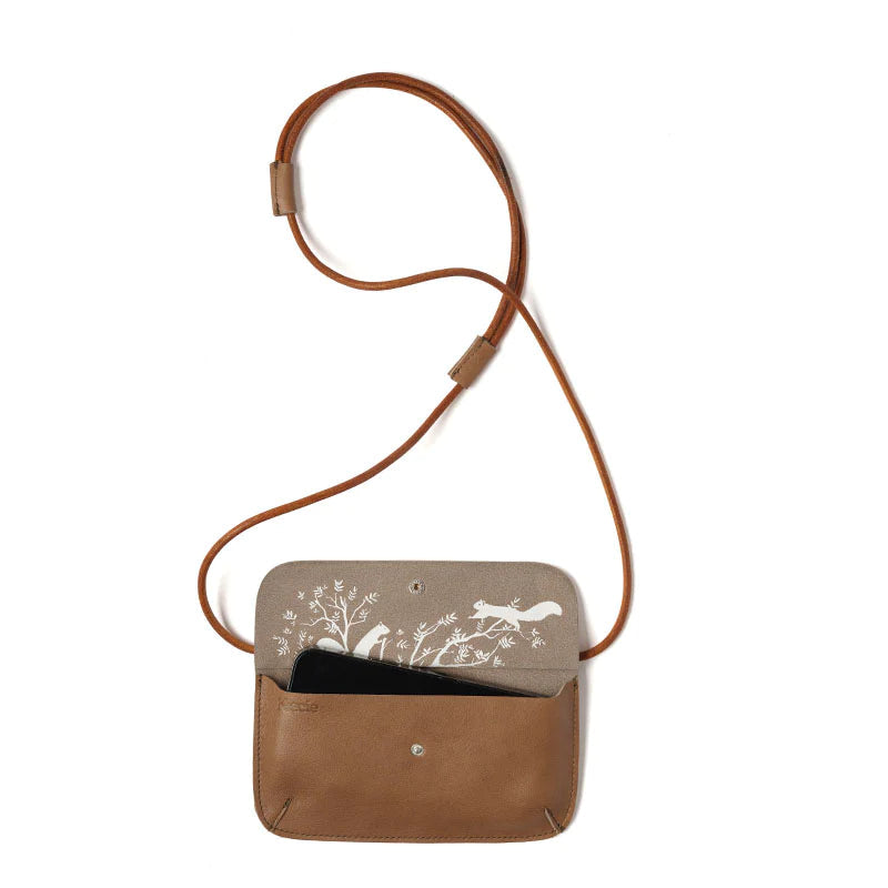 Keecie Handytasche Handytasche aus Leder - Hang on - moss