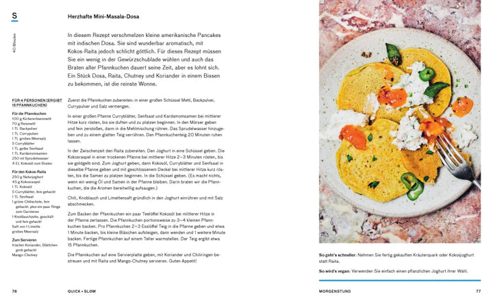 Knesebeck Kochbuch Die grüne Küche – Quick + Slow | Einfache vegetarische Rezepte für jeden Tag