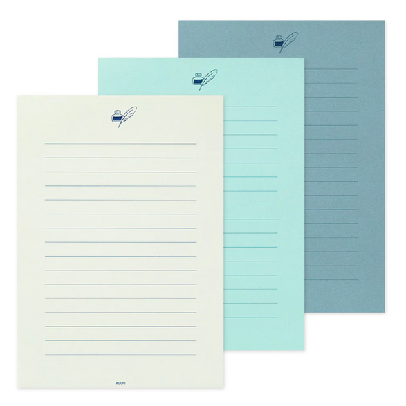 Midori Briefpapier Letter pad Giving a Color - A5 - Blue