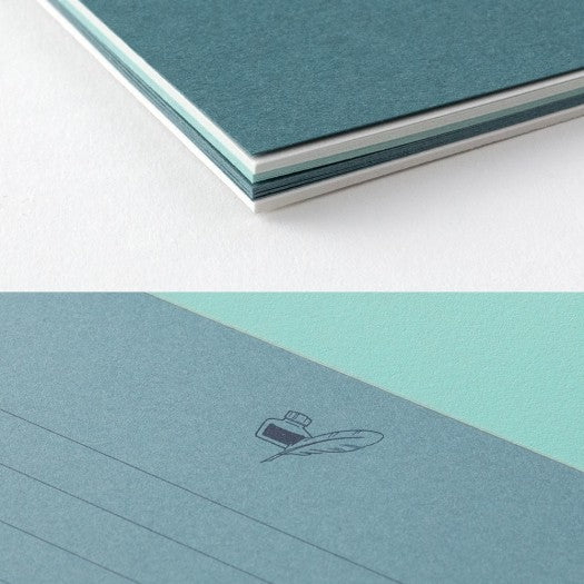 Midori Briefpapier Letter pad Giving a Color - A5 - Blue