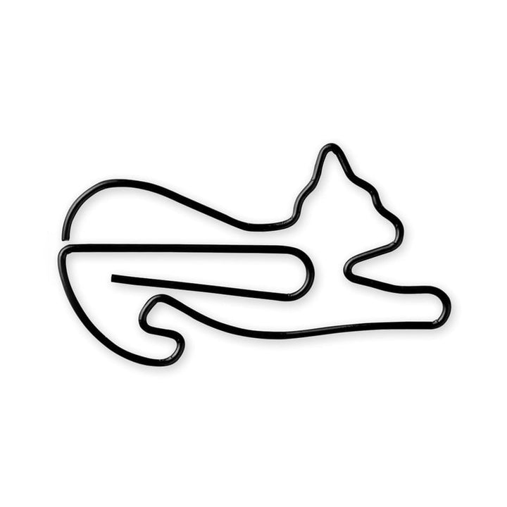 Midori Büroklammer D-Clips Mini Cat - Streching - Katze - Büroklammern