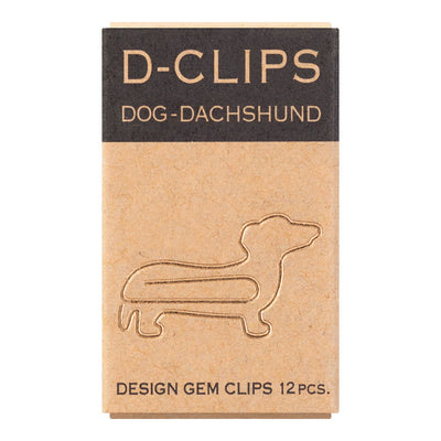 D-Clips Mini Dog - Dachshund Dackel Büroklammern
