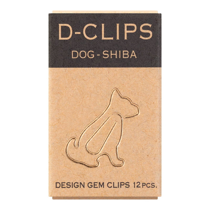 Midori Büroklammer D-Clips Mini Dog - Shiba - Büroklammern