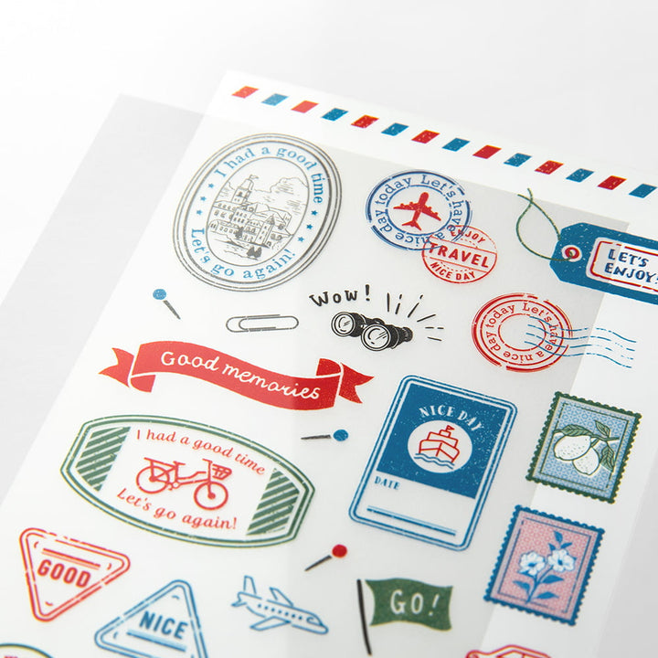 Midori Deko-Aufkleber Transfer Sticker Stamps