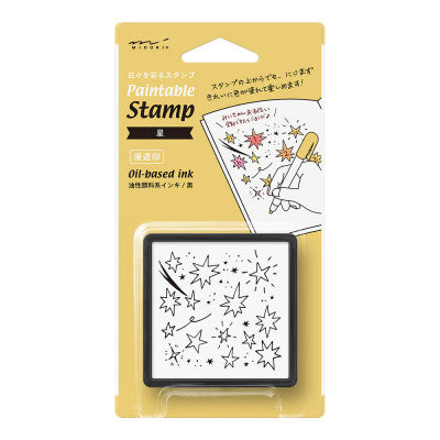 Midori Stempel Midori pre-inked Stamp - Sterne - Stempel zum Kolorieren