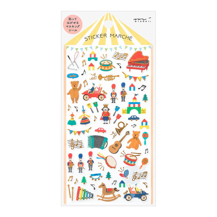 Midori Sticker Spielzeug Sticker Marché