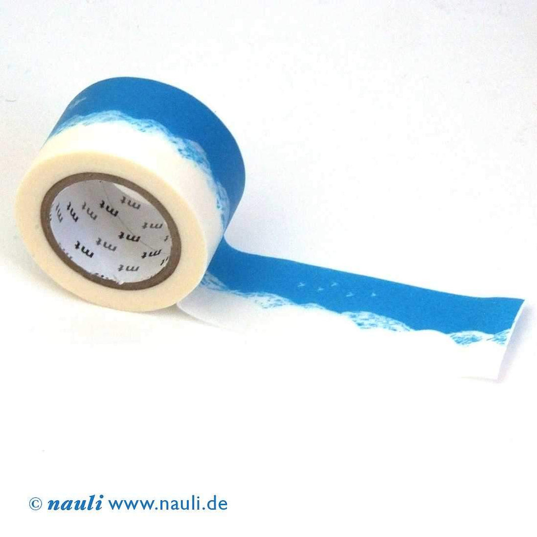 MT Washi Tape blau Washi Masking tape uni Berge / Meer