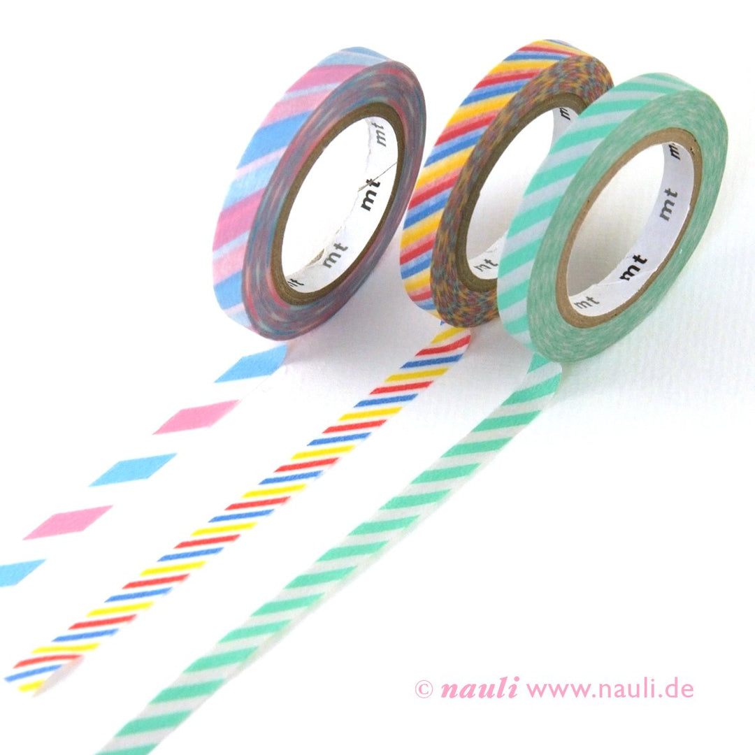 MT Washi Tape Candy Washi Masking Slim 3er Set schmal Kordel