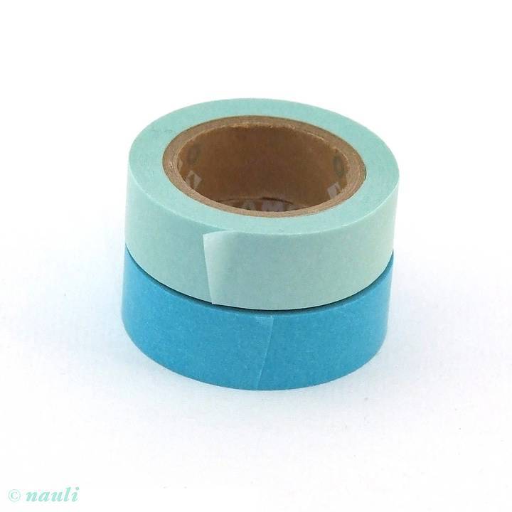 MT Washi Tape Masking Tape 2er-Set sora izumi aqua
