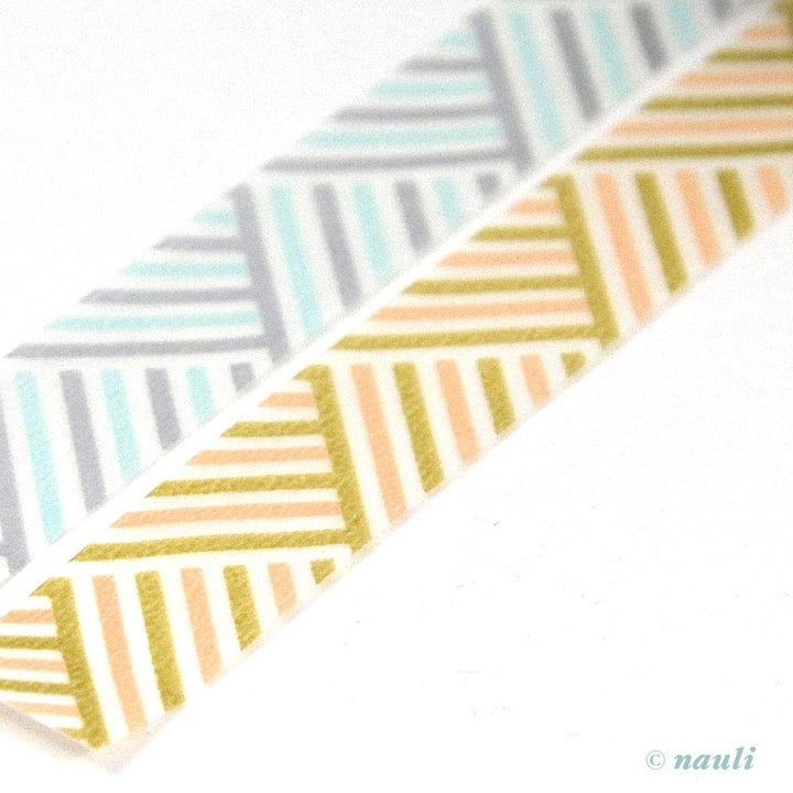 MT Washi Tape Washi Masking Tape corner hellblau pfirsich