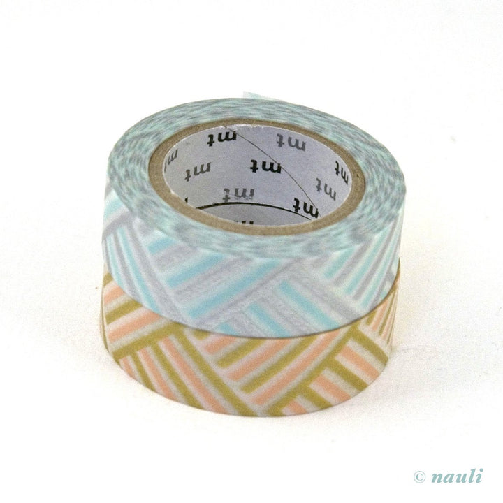 MT Washi Tape Washi Masking Tape corner hellblau pfirsich