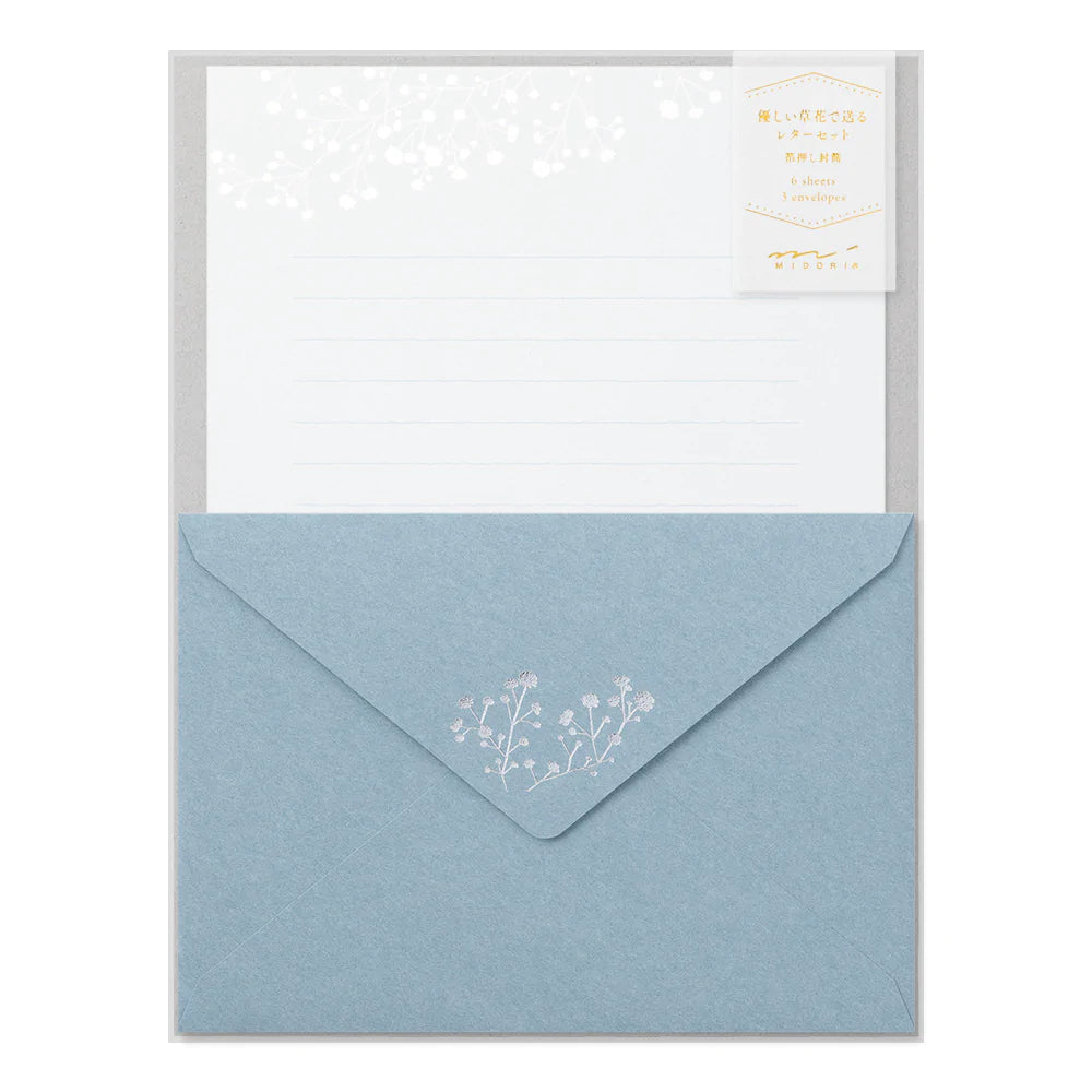 Nauli  Briefpapier Foil-Stamped Envelopes - Gypsophila