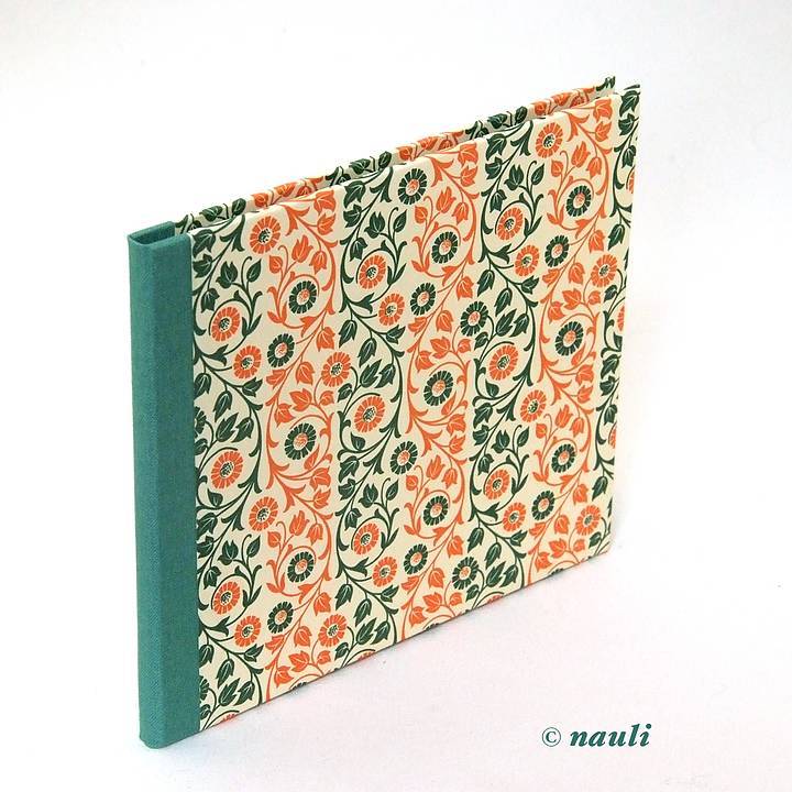 Nauli CD / DVD Hülle für 1 CD CD/ DVD Hülle floral grün orange