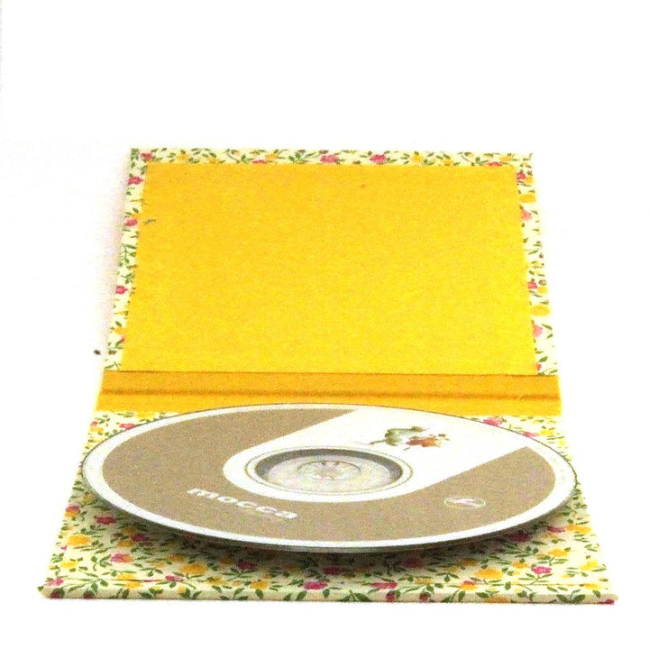 Nauli CD / DVD Hülle für 1 CD CD Hülle Blumenregen gelb rosa