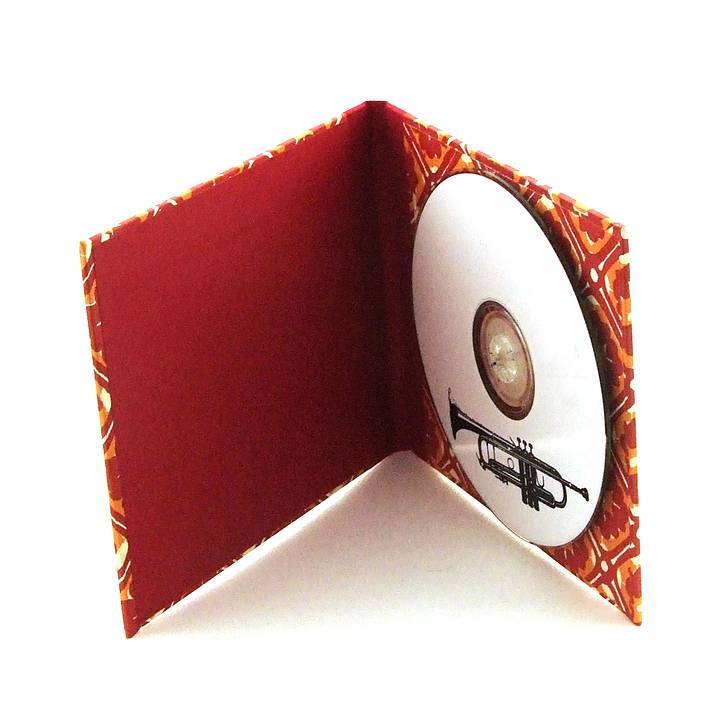 Nauli CD / DVD Hülle für 1 CD CD Hülle in rote Batik