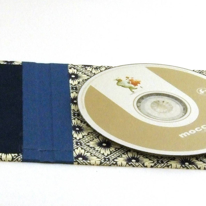 Nauli CD / DVD Hülle für 1 CD CD Hülle Java Blumen blau