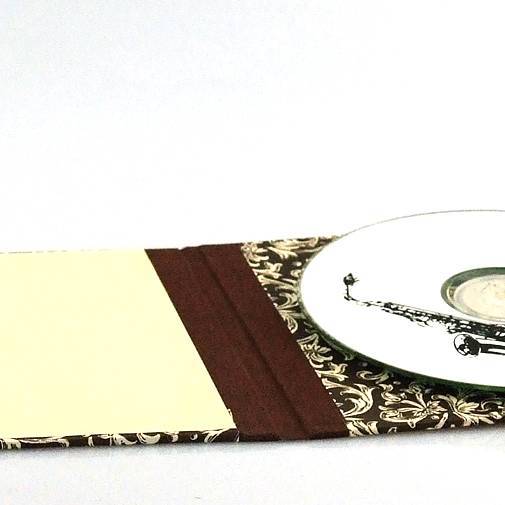 Nauli CD / DVD Hülle für 1 CD CD Hülle Renaissance Ornament braun