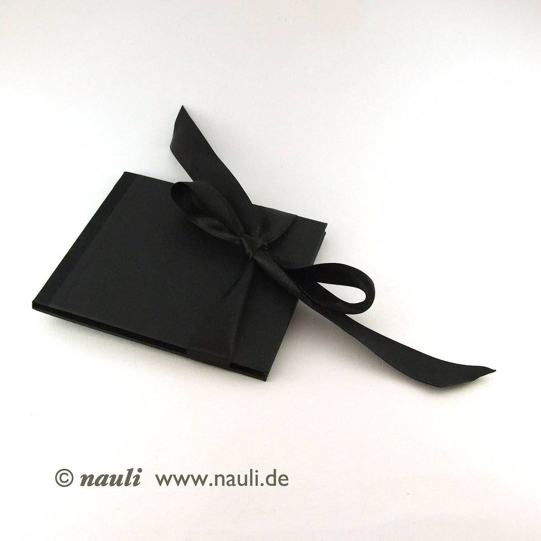 Nauli CD / DVD Hülle für 1 CD CD Hülle schwarz Satinband elegant