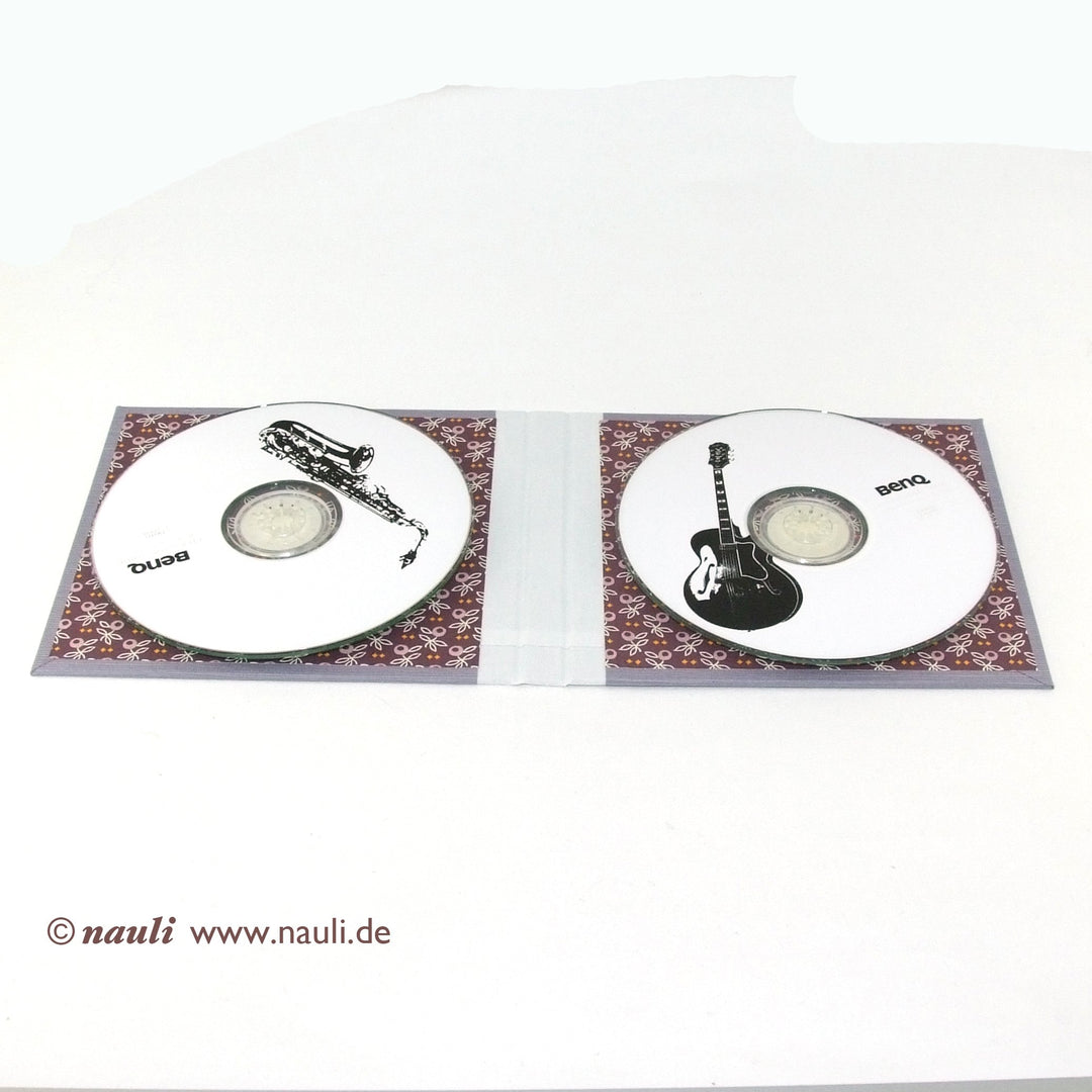 Nauli CD / DVD Hülle für 2 Discs Doppel CD / DVD Verpackung mauve