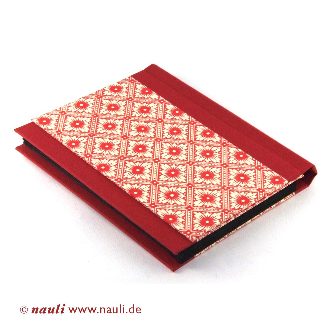 Nauli Fächermappe Fächermappe in A6 (Postkartengröße) Java - Blumen rot bei Nauli and Stories