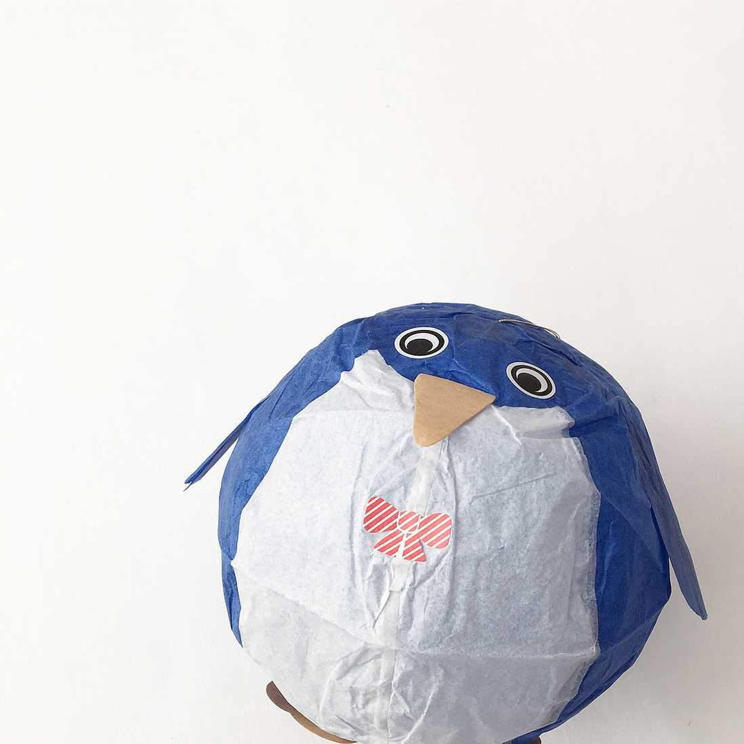 nauli Japanischer Papierballon japanischer Papierballon Pinguin blau