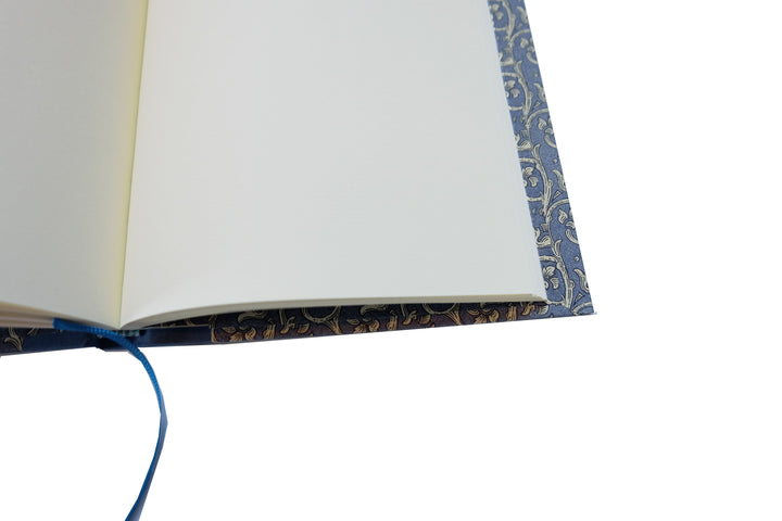 nauli Notizbuch DIN A5 Notizbuch A5 organische Ranken blau