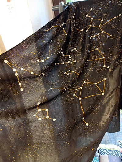 Seidenschal FIRMAMENT mit Sternbildern