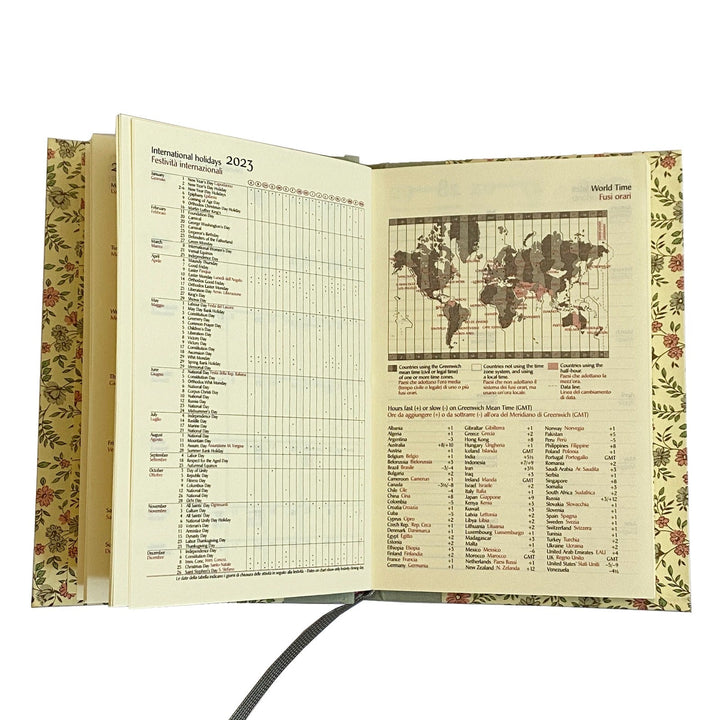 Nauli Wochenplaner A6 Kleiner Wochenkalender 2023 Moon Dot rot blau